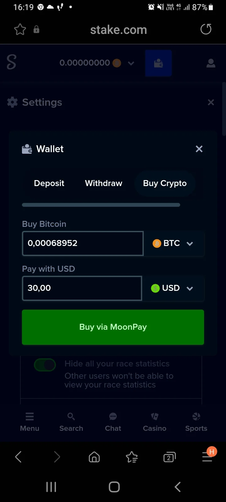 Stake Képernyőkép 3